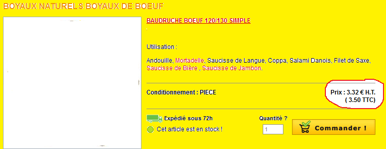 OFFRE BAUDRUCHE new